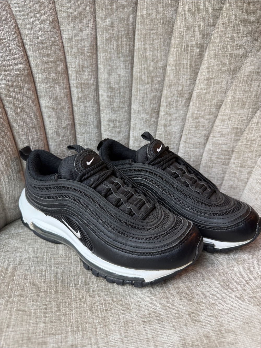 Nike Women’s Air Max 97 Black/White Low-Top Sneakers